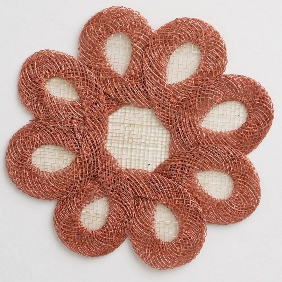 Terracotta Woven Doodles Coaster | Set of 4