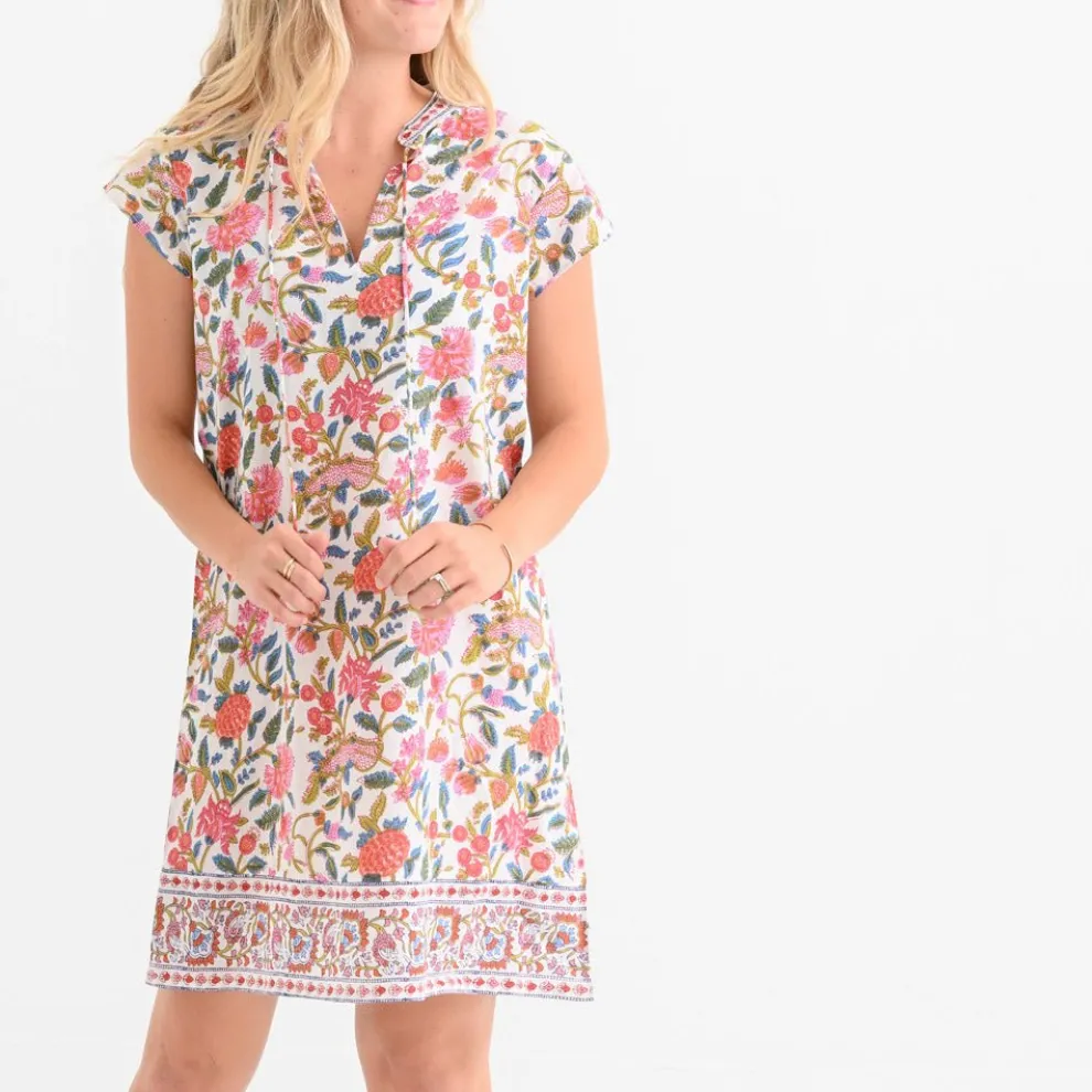Cabana Garden Cap Sleeve Dress