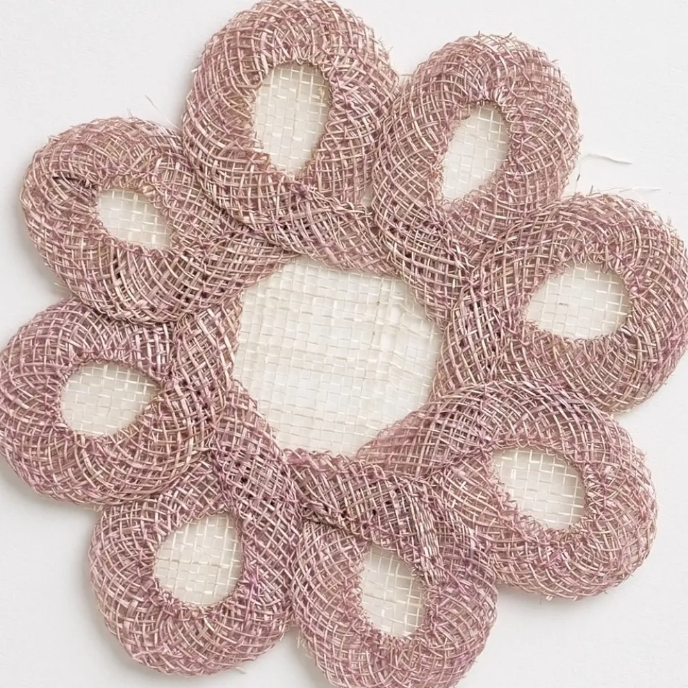 Lavender Woven Doodles Coaster | Set of 4