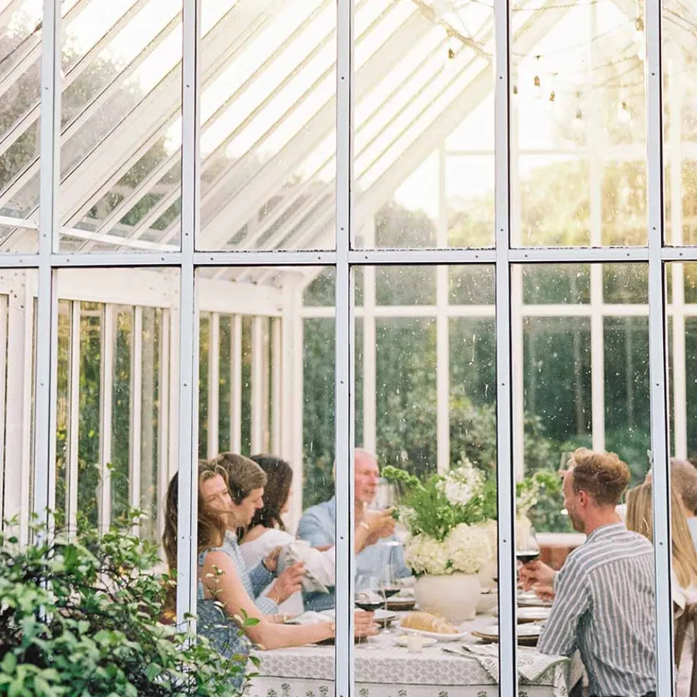 Phlox Green Tablecloth