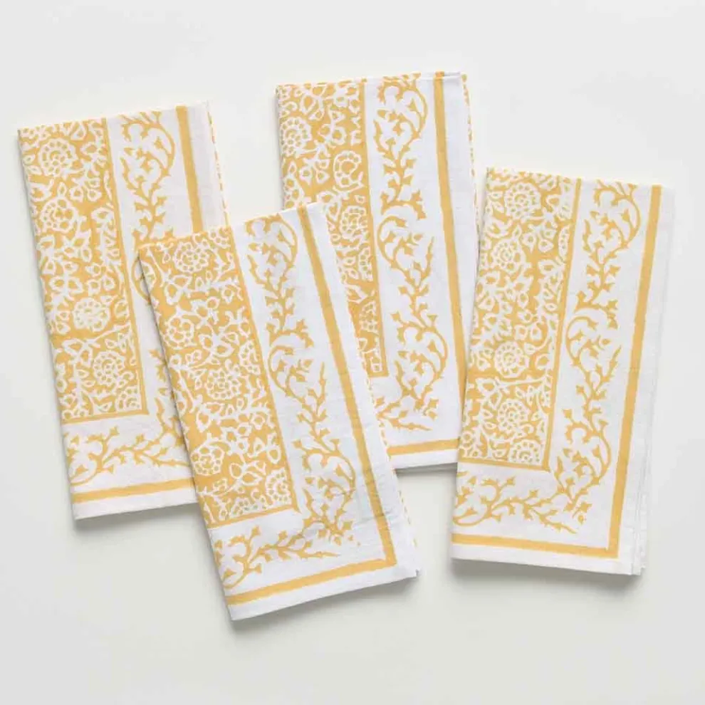 Tapestry Marigold Napkin | Set of 4