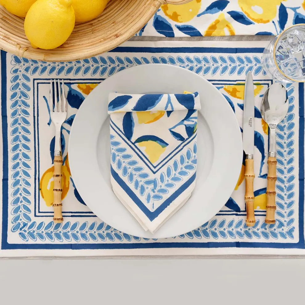 Mod Lemon Placemats | Set of 4
