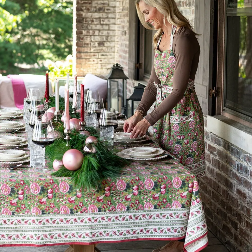 Pomegranate Garden Wine & Rose Tablecloth