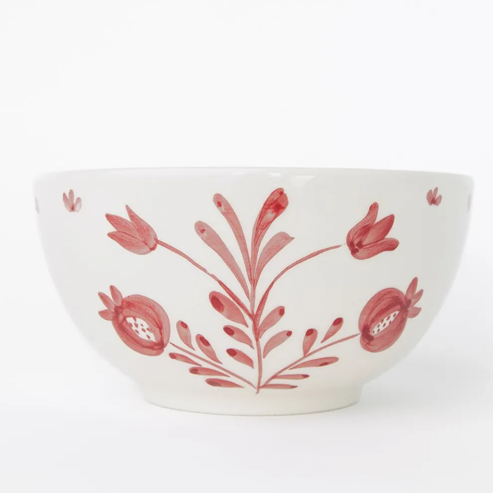 Pomegranate Duet Rose Bowl | Set of 2