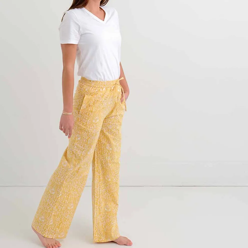 Yellow Paisley PJ Pants | Unwind in Style