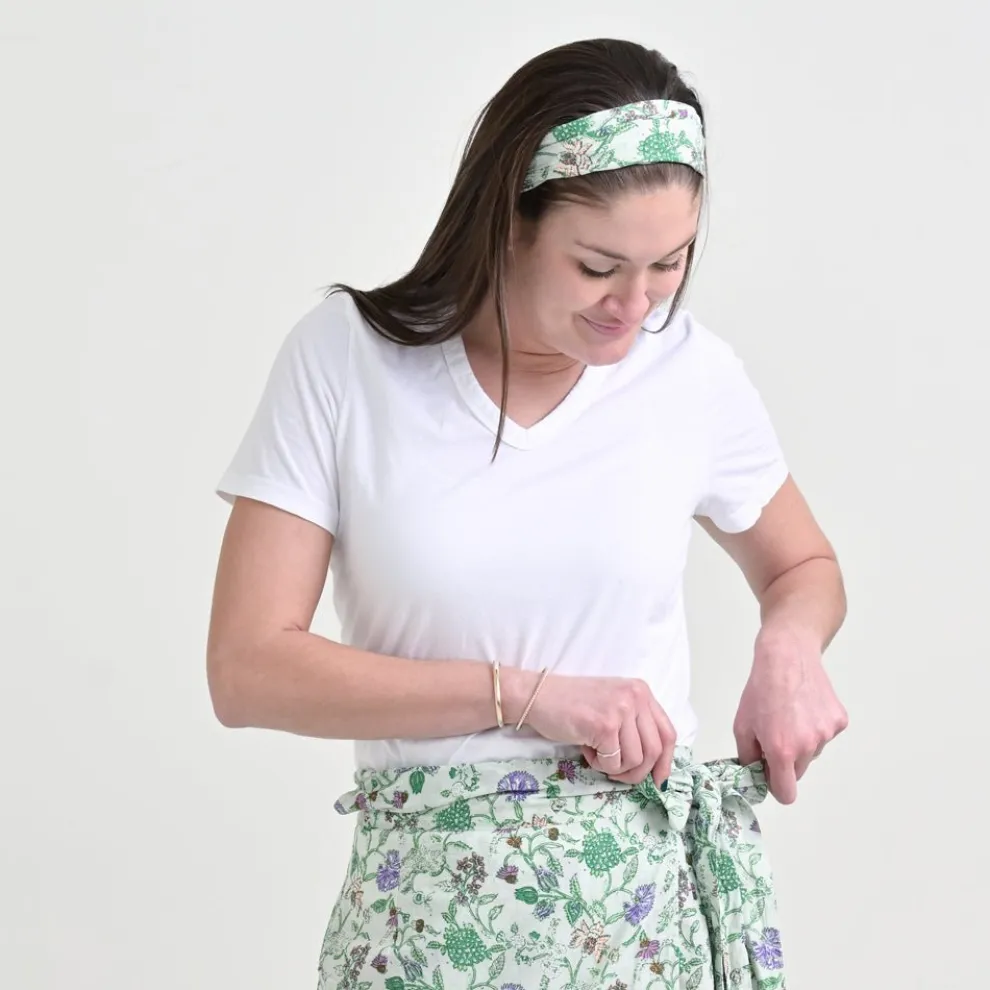 Mila Floral Emerald Headband