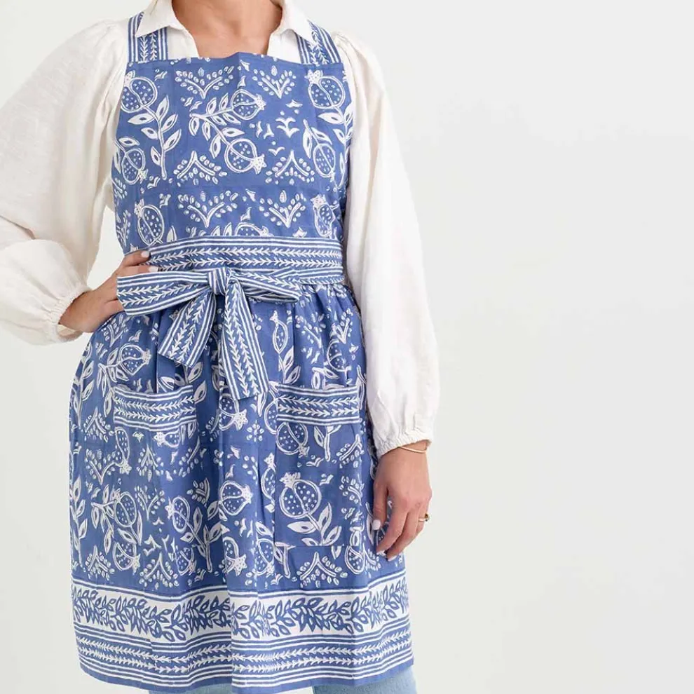 Pomegranate Blue Apron