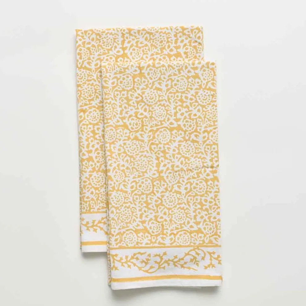 Tapestry Marigold Tea Towels