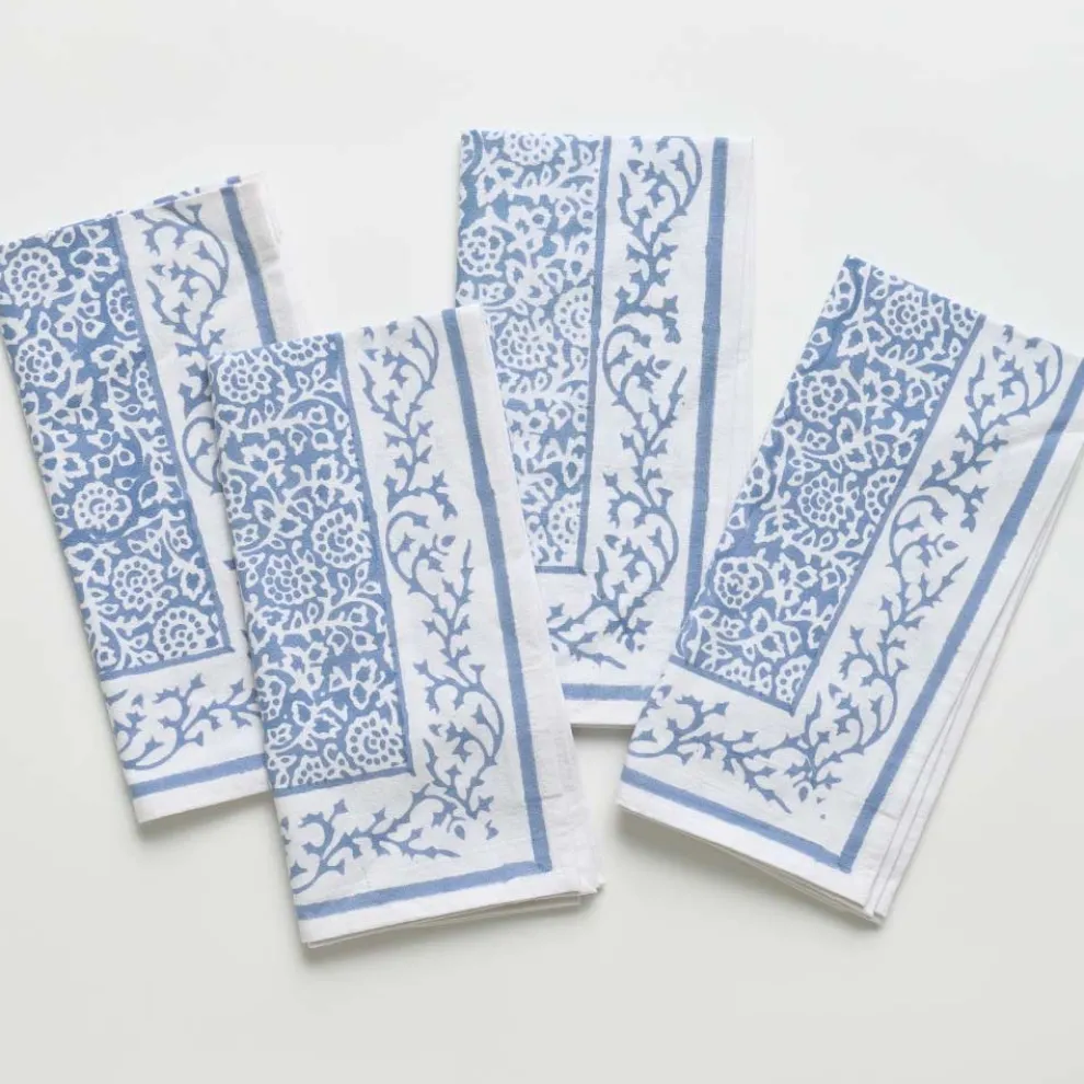 Tapestry Blue Napkin