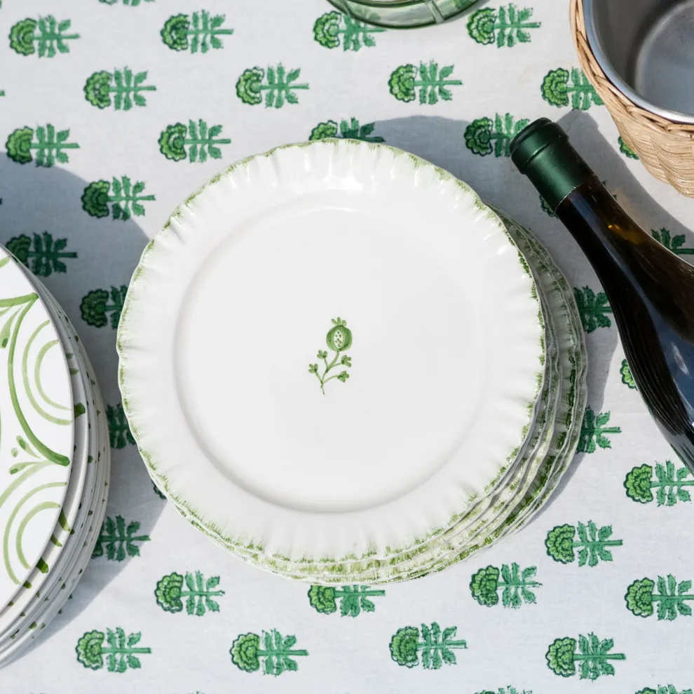 Ruffled Green Salad Plate | Set of 2