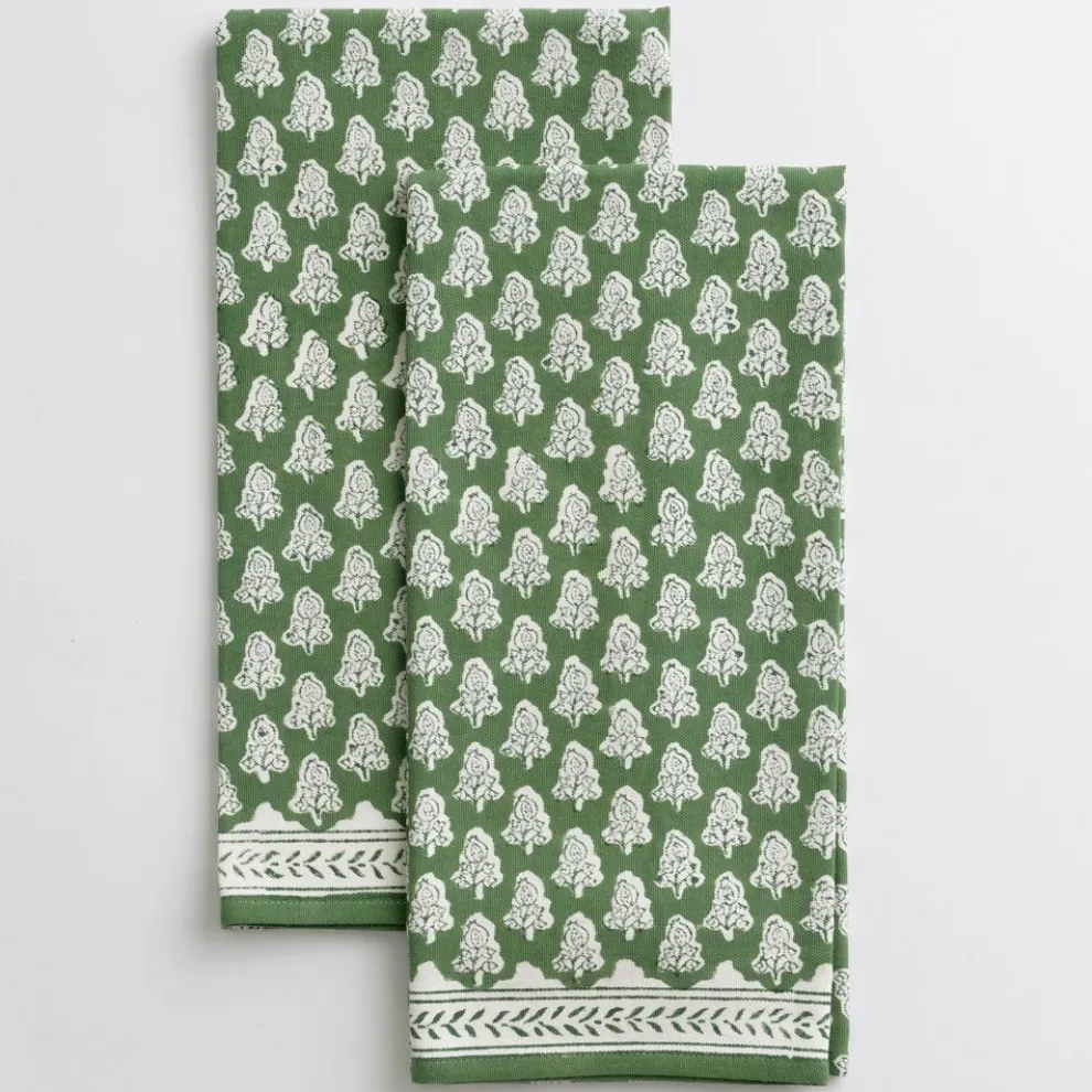 Pom Buti Green Tea Towels
