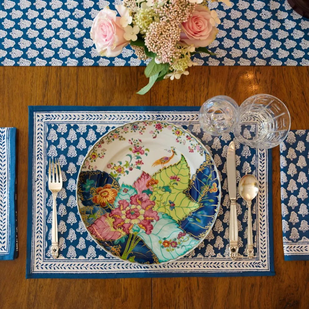 Pom Buti Denim Placemat | Set of 4