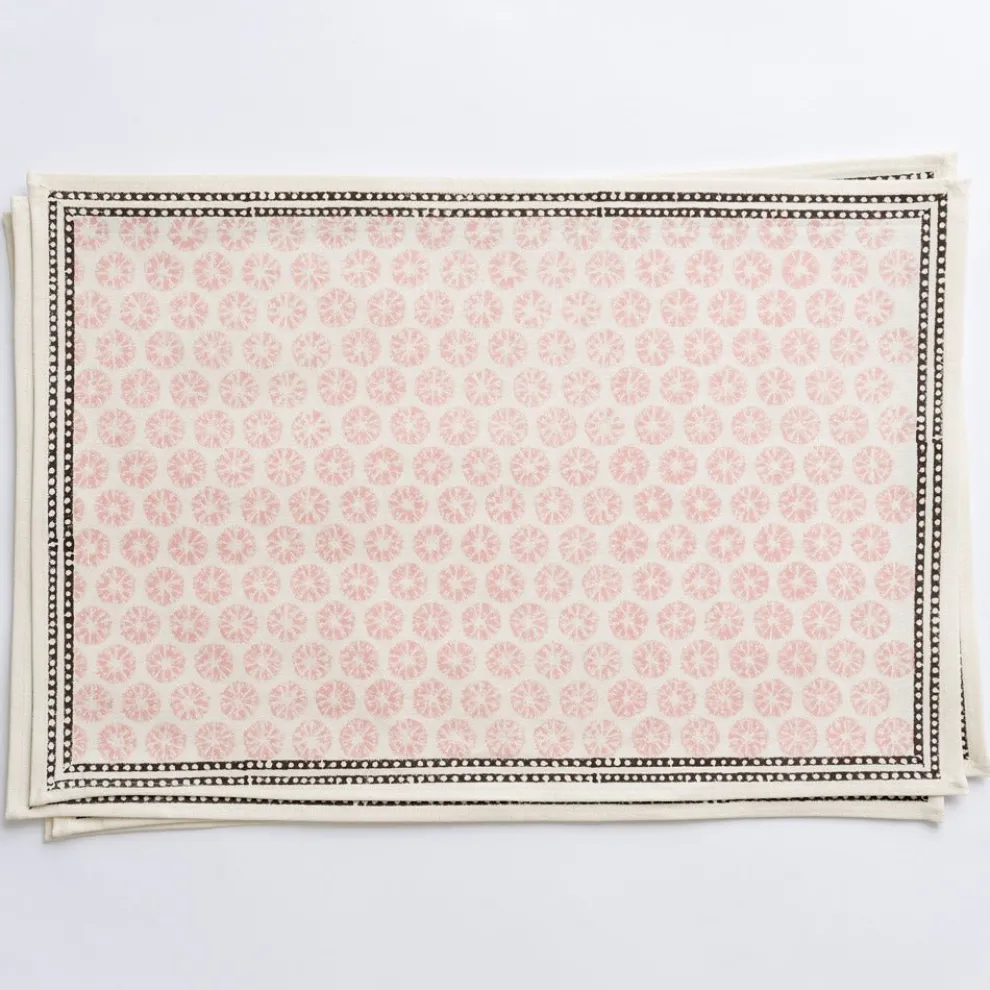 India Hicks Home Mini Sea Biscuit Blush Placemats