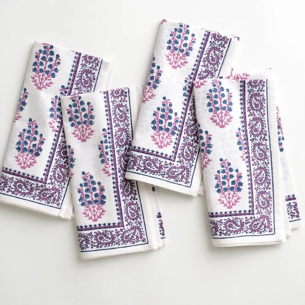 Sagar Blue & Magenta Napkin