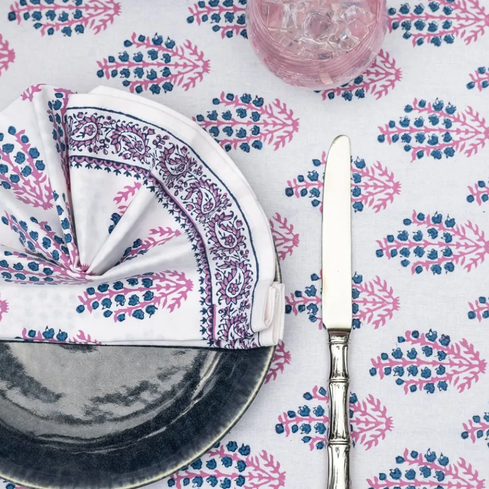 Sagar Blue & Magenta Napkin