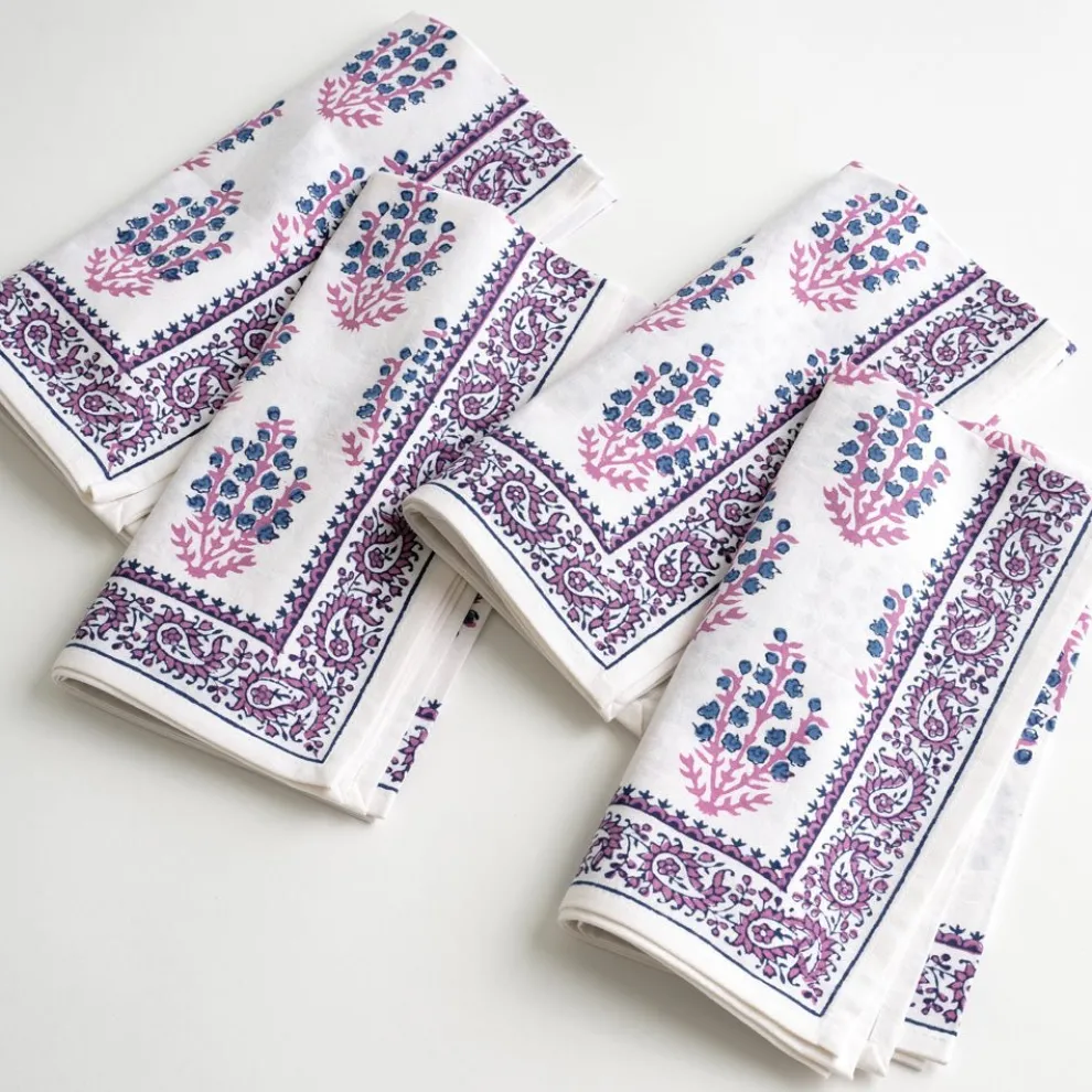 Sagar Blue & Magenta Napkin