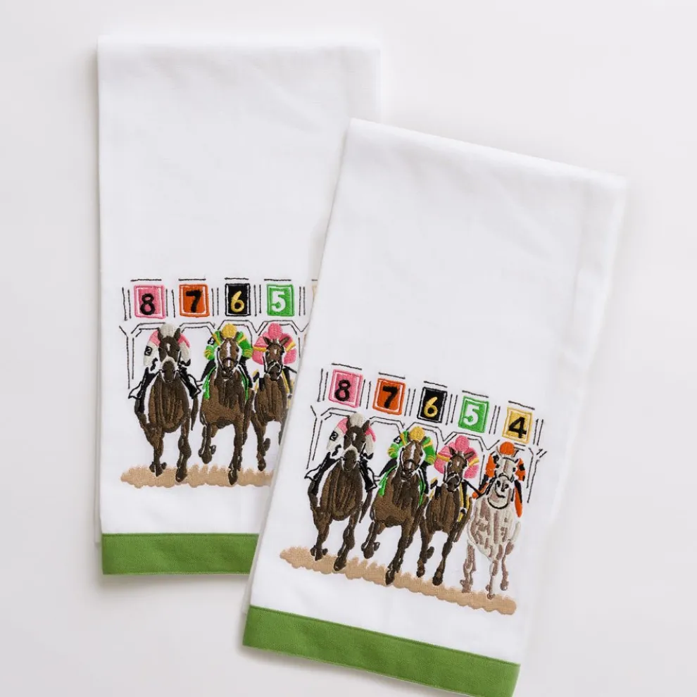 Equestrian Tea Towels | Away They Go | Set of 2