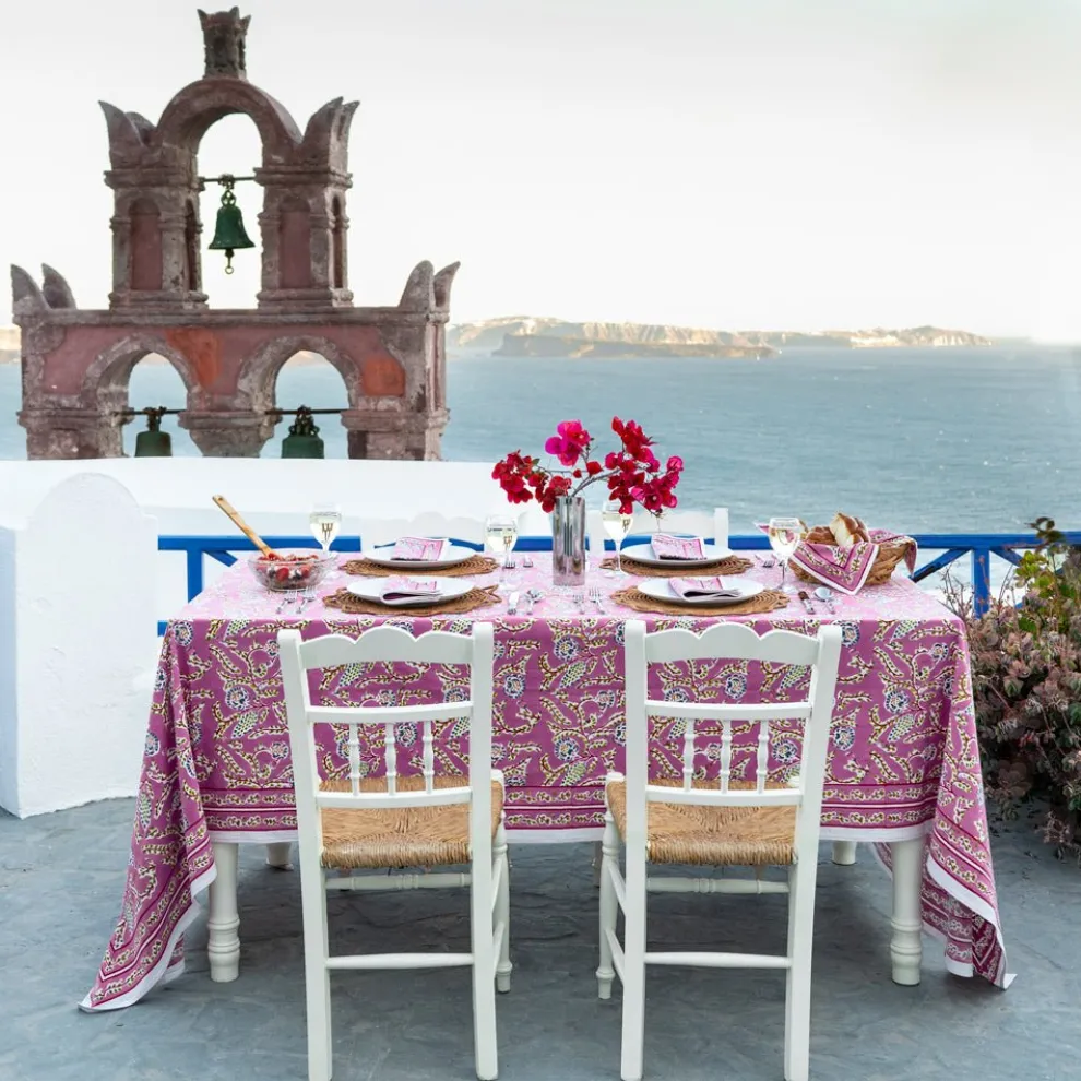 Climbing Dahlia Lilac Tablecloth