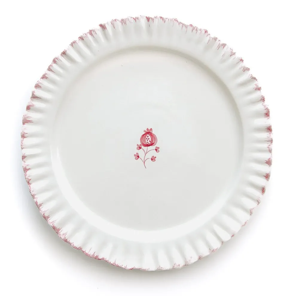 Ruffled Rose Dinner Plate | Set of 2