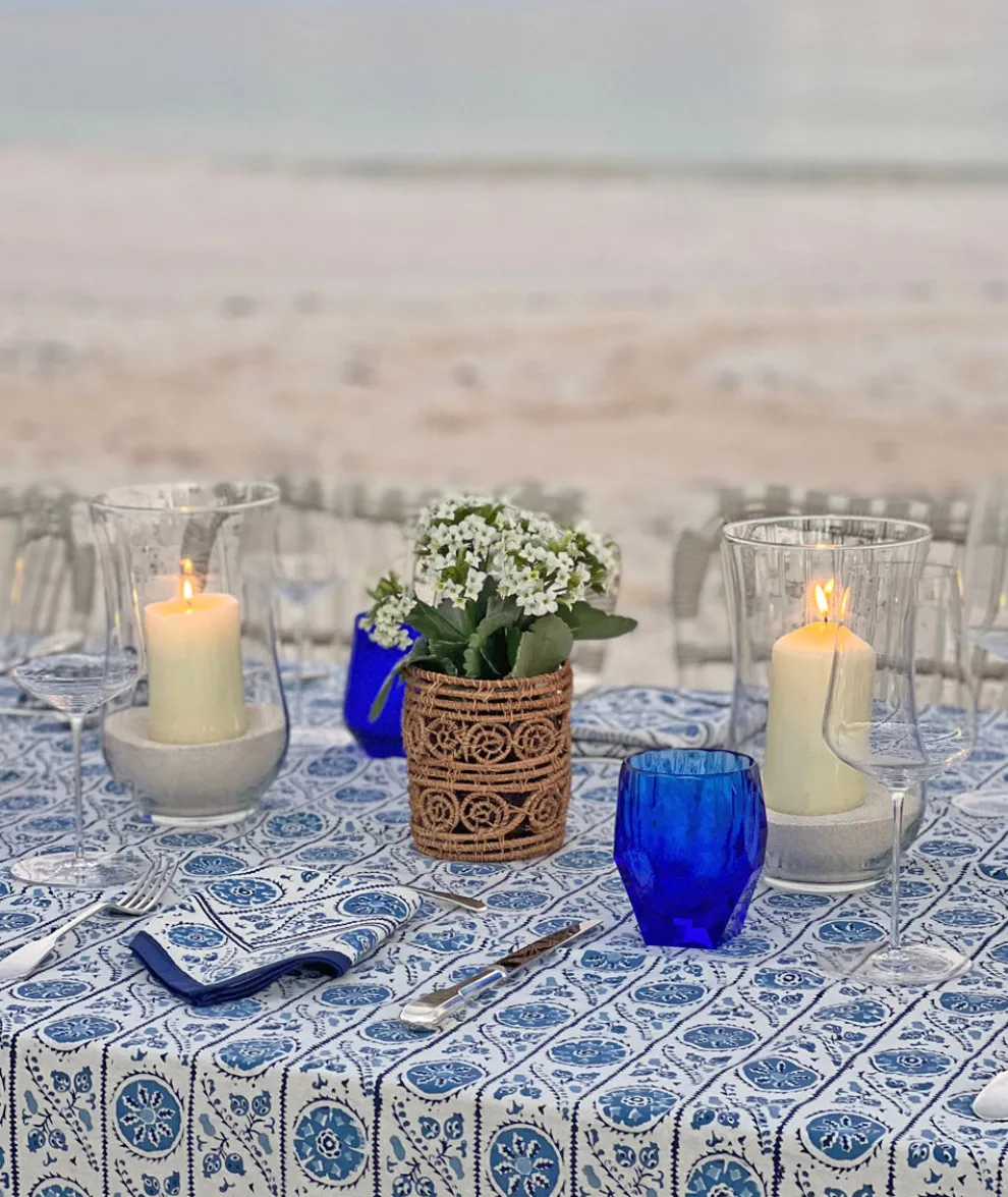 Woven natural Candle Holder / Vase Large