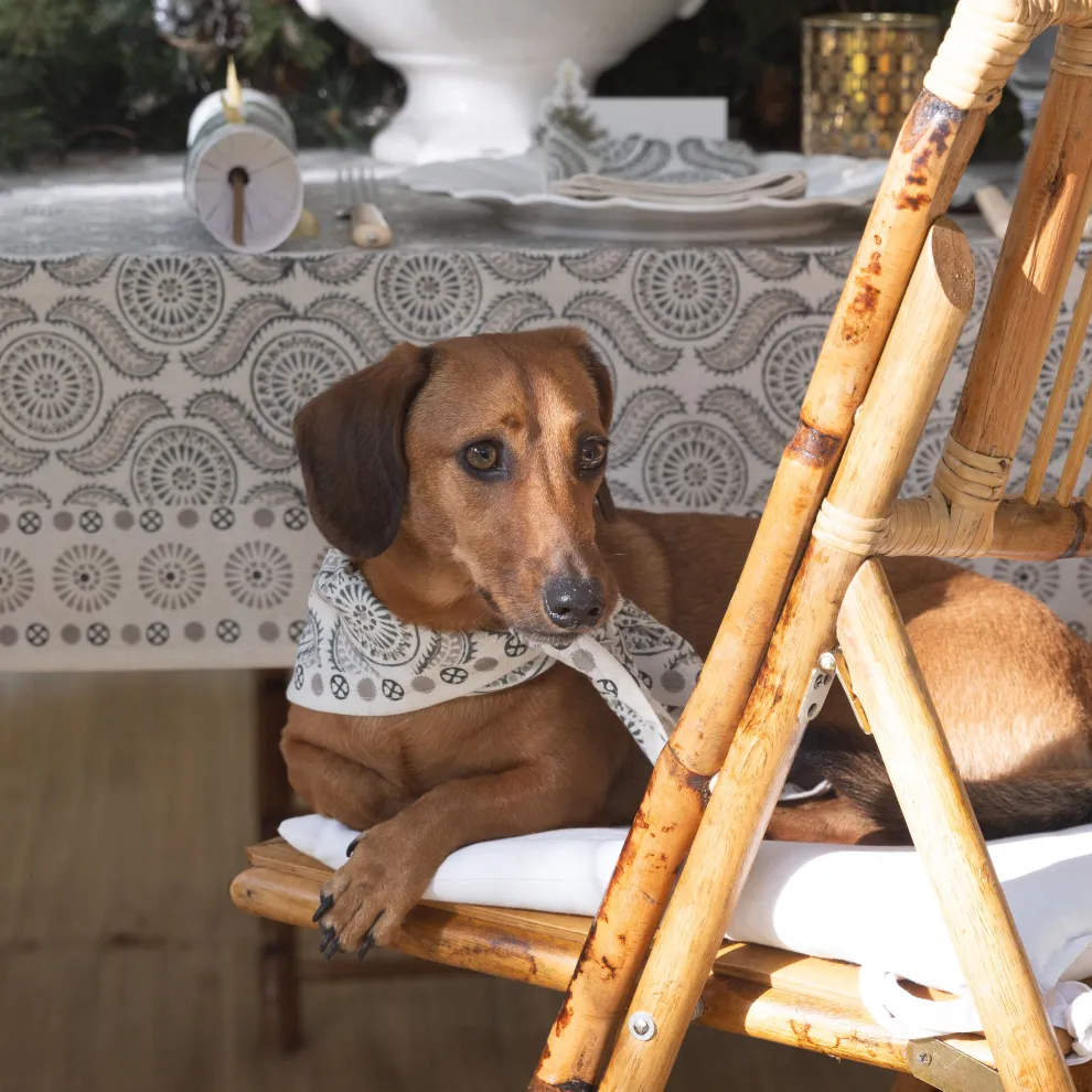 India Hicks Home Medals & Mustaches Tablecloth