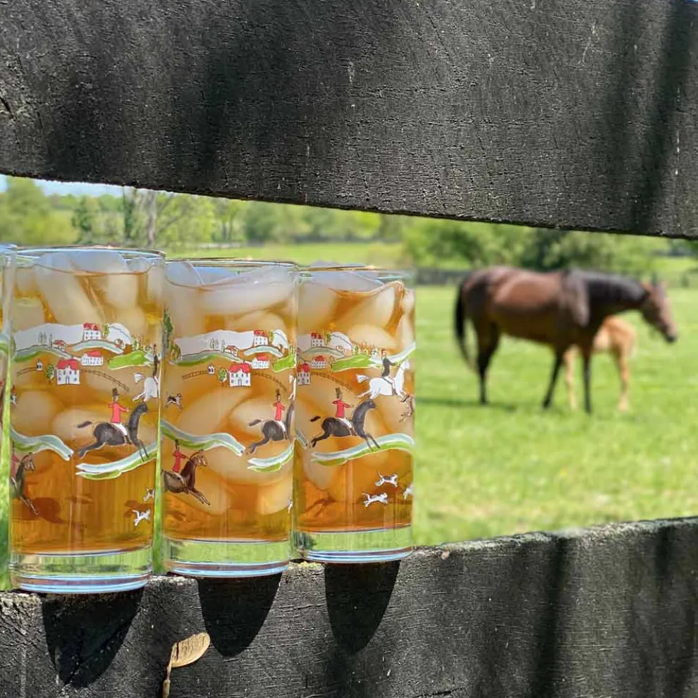 Hunt Scene Highball Glass | Set 4