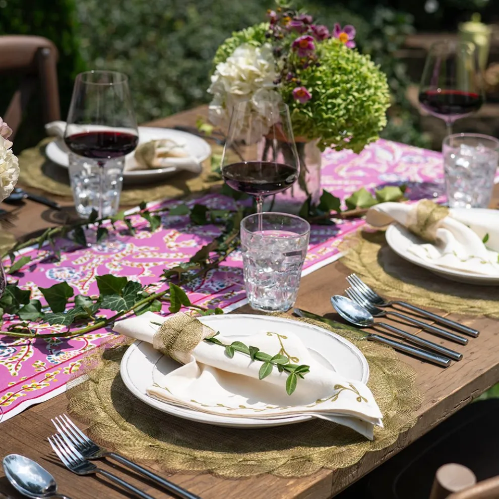 Fern Poplar Leaf Napkin Rings | Set of 4