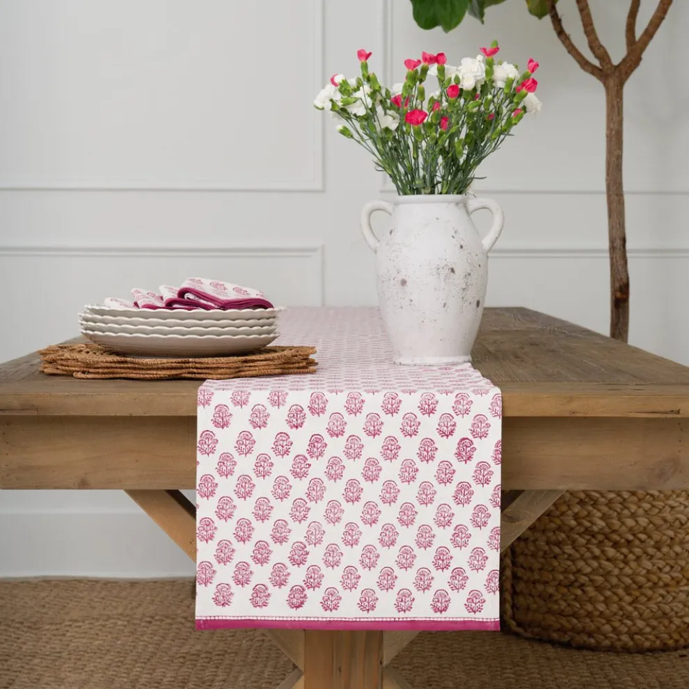 Anika Fuchsia Table Runner