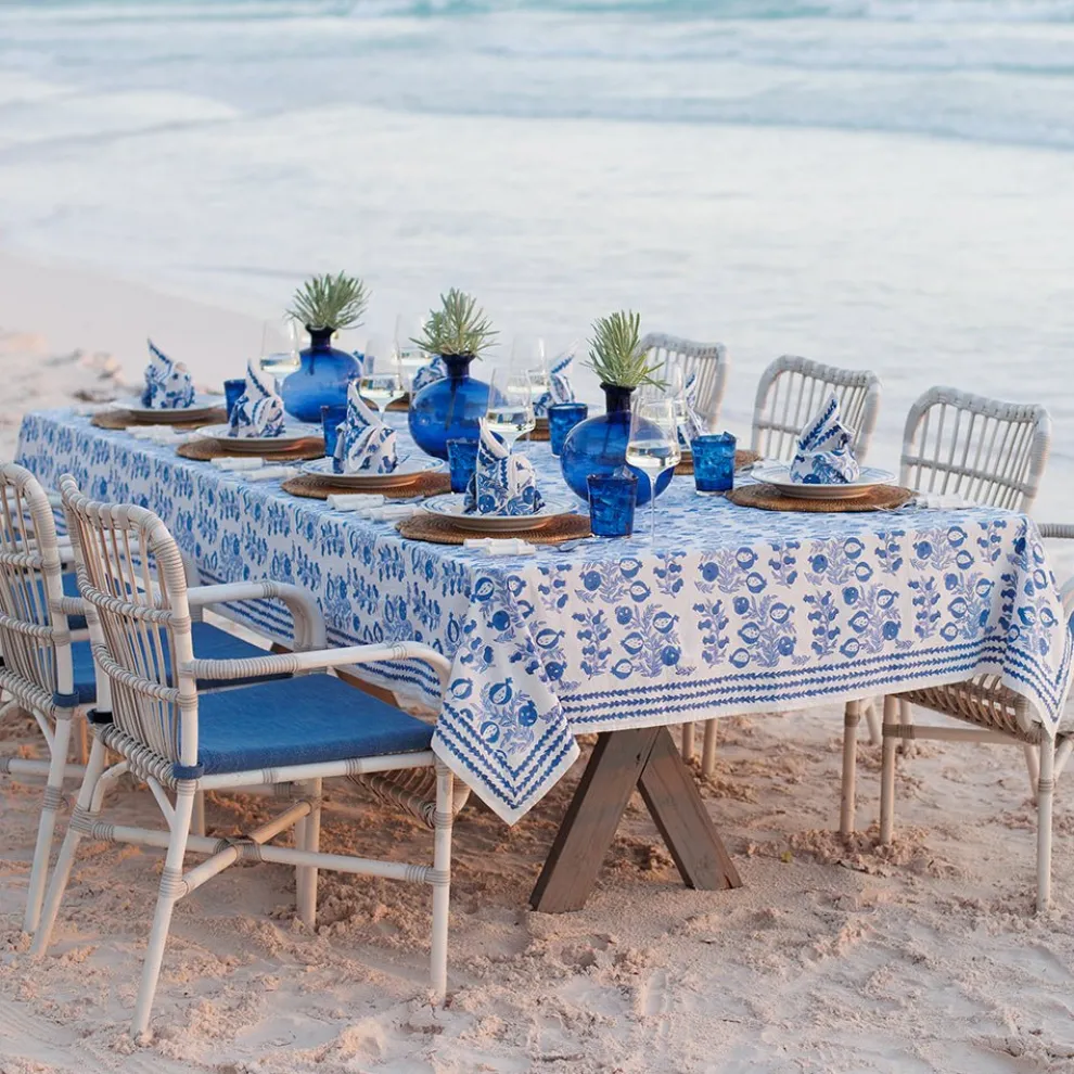 Pom Bells Wedgewood Tablecloth