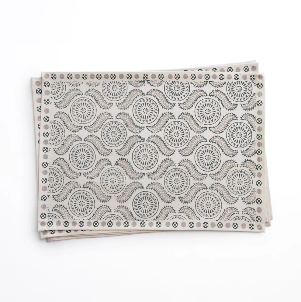 India Hicks Home Medals & Mustaches Placemats | Set of 4