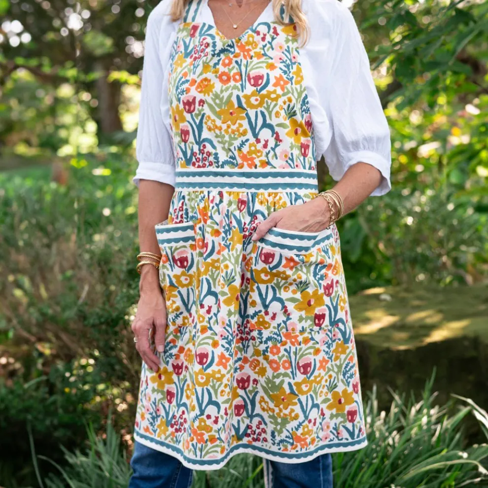 Teal Garden Apron