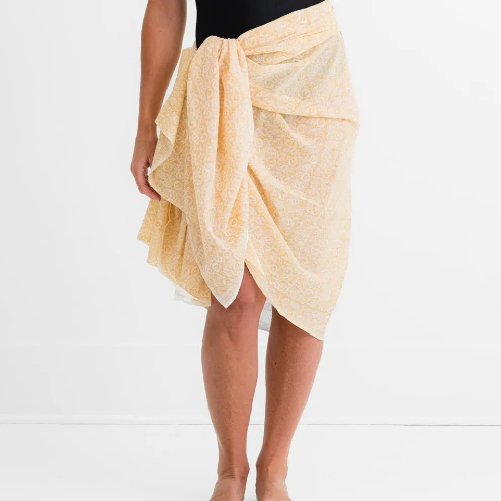 India Hicks Seashell Golden Sarong