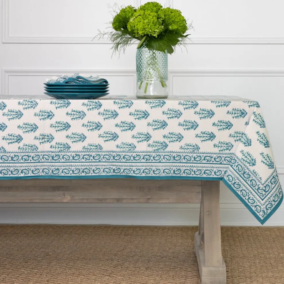Sagar Aqua Tablecloth