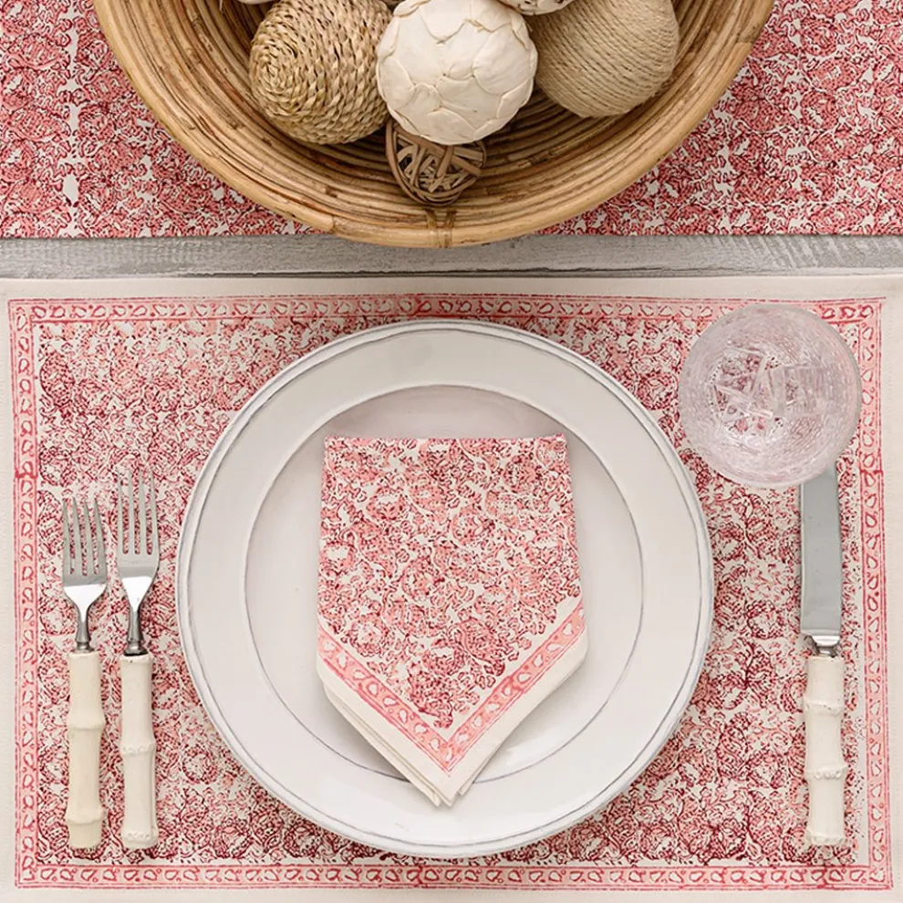 India Hicks Home Seashell Blush Placemat | Set of 4