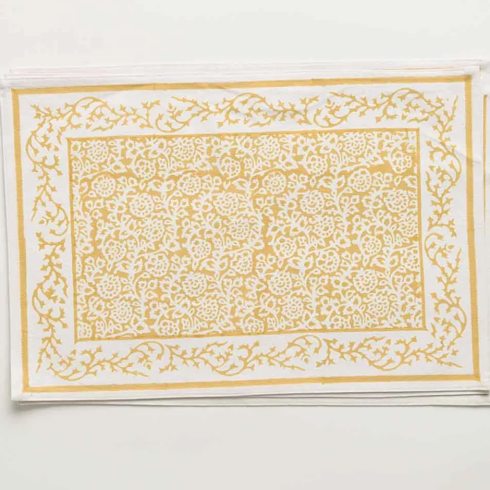 Tapestry Marigold Placemat | Set of 4