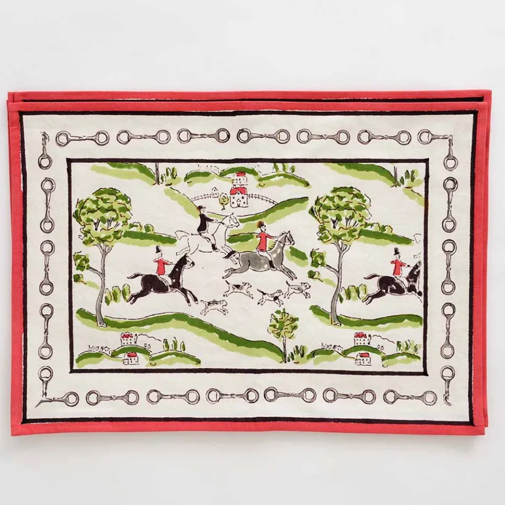 Hunt scene placemat