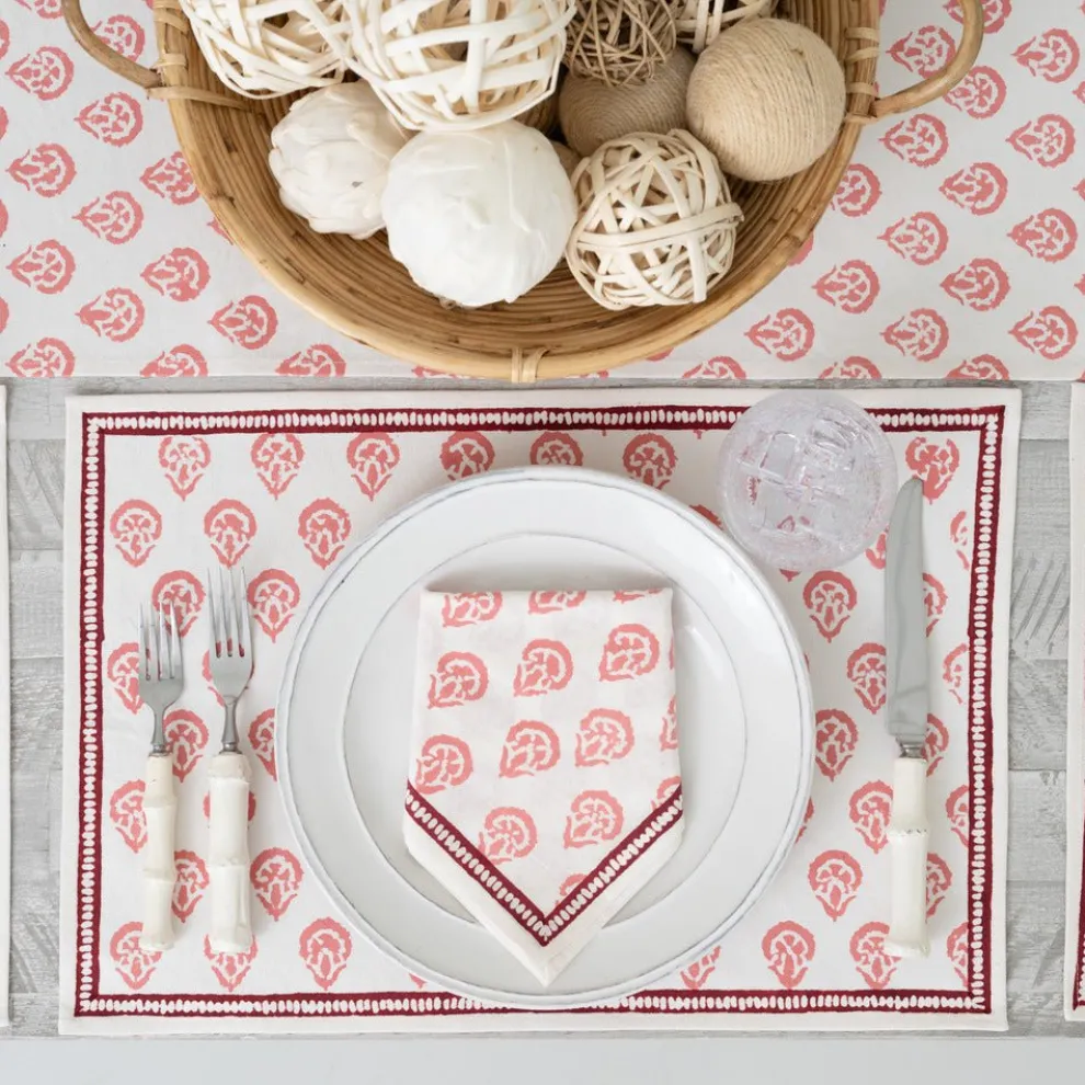 India Hicks Home Carnation Blush Placemat | Set of 4