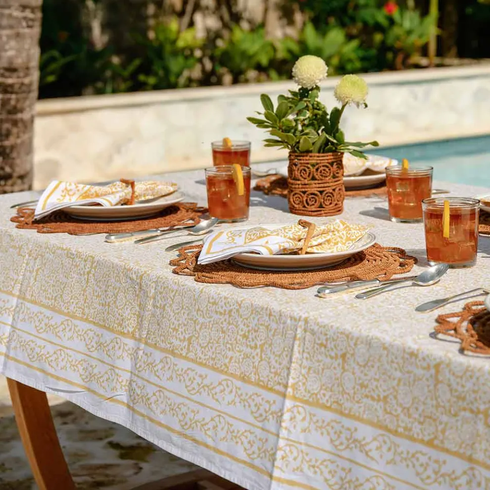 Tapestry Marigold Tablecloth