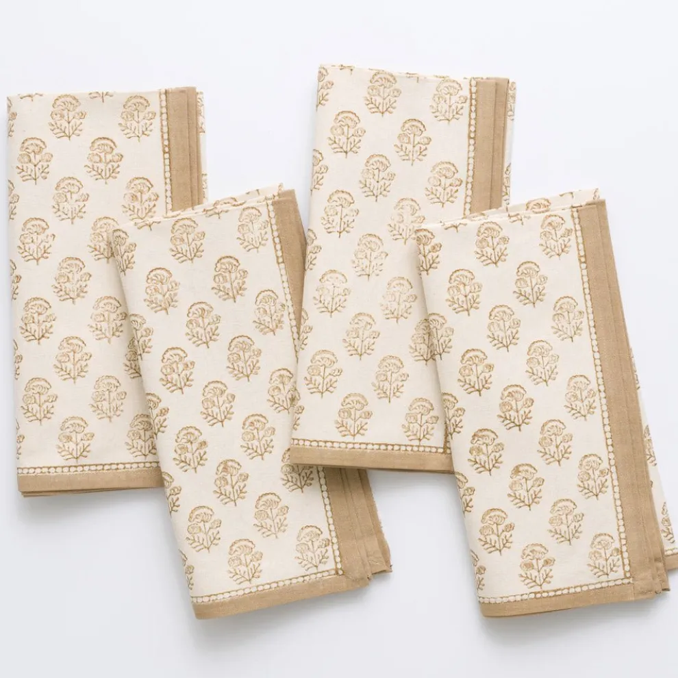Anika Beige Napkin | Set of 4