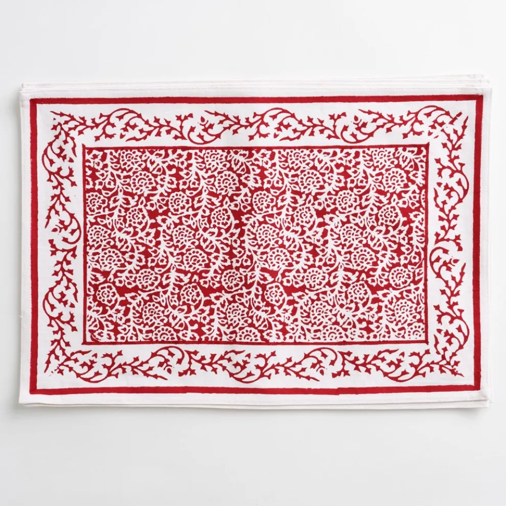 Tapestry Deep Red Placemat