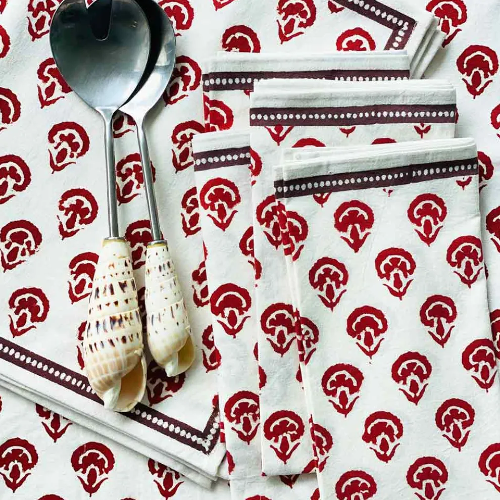 India Hicks Carnations Napkins