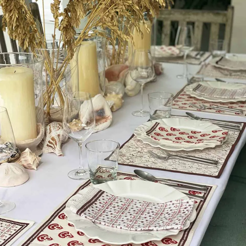 India Hicks Carnations Napkins