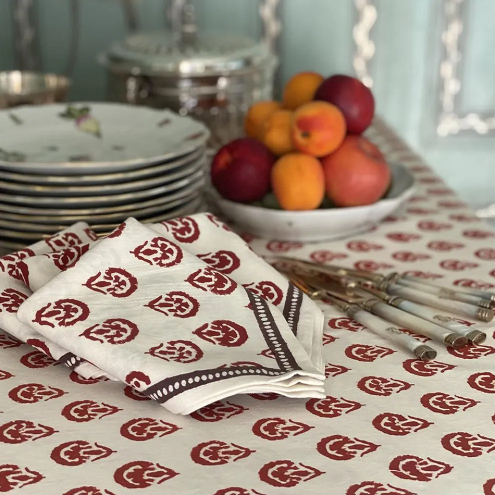 India Hicks Carnations Napkins