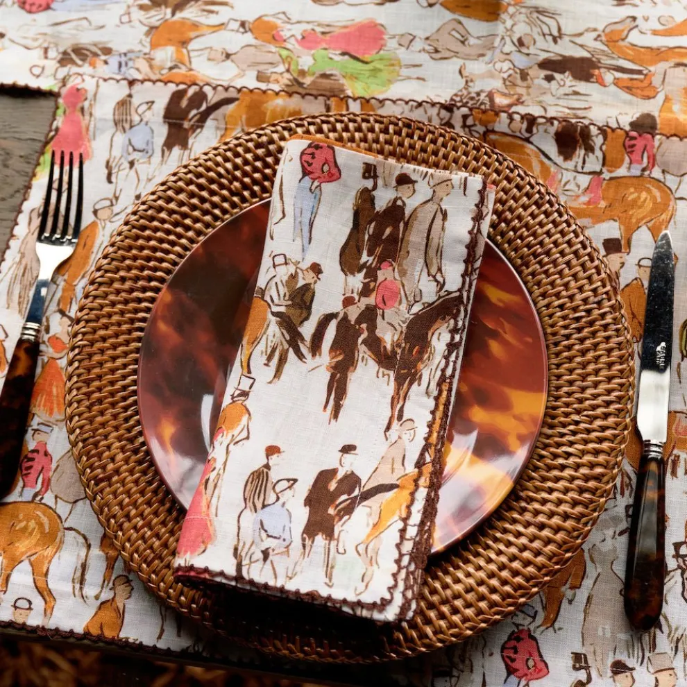 Paddock Scene Linen Napkin