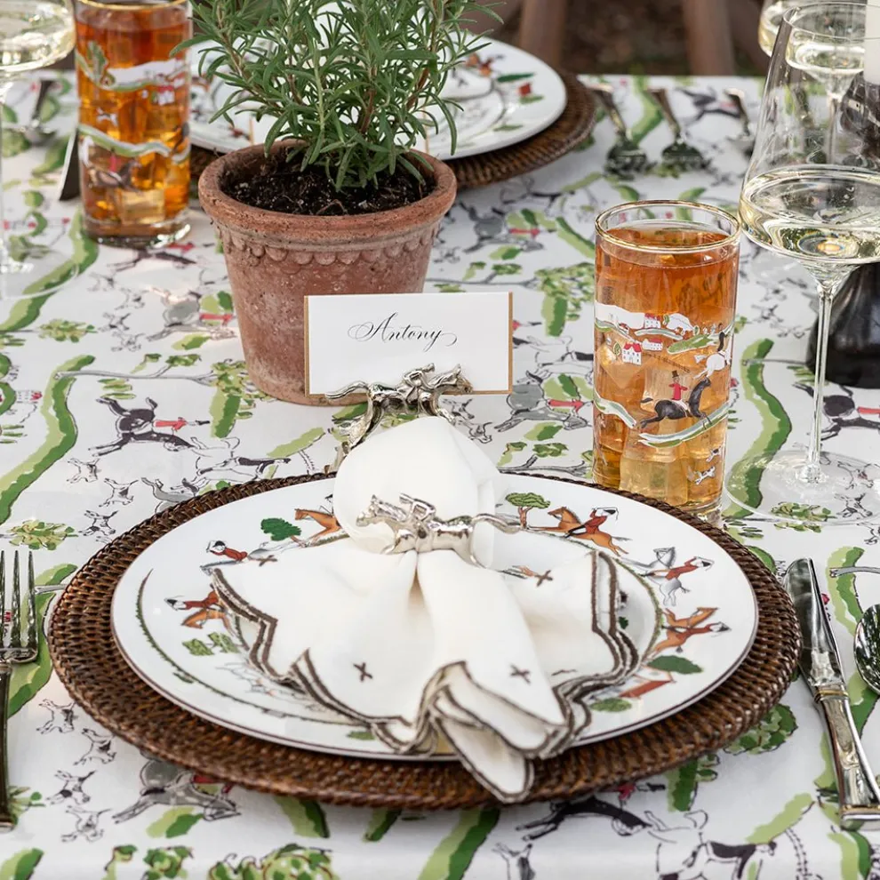 Silver Jockey Napkin Ring | Set of 4