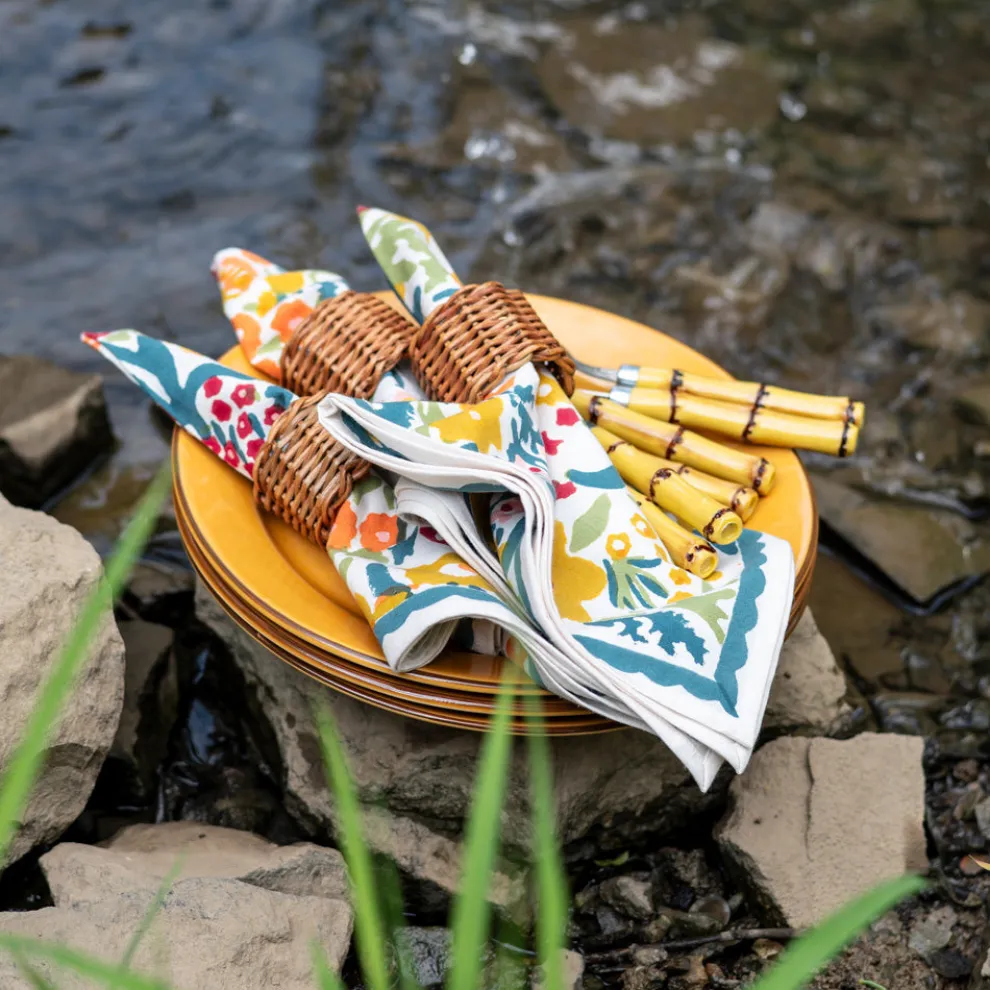 Wicker Napkins Rings (Set of 4)